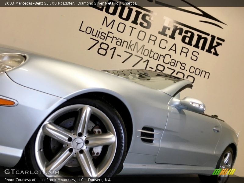 Diamond Silver Metallic / Charcoal 2003 Mercedes-Benz SL 500 Roadster