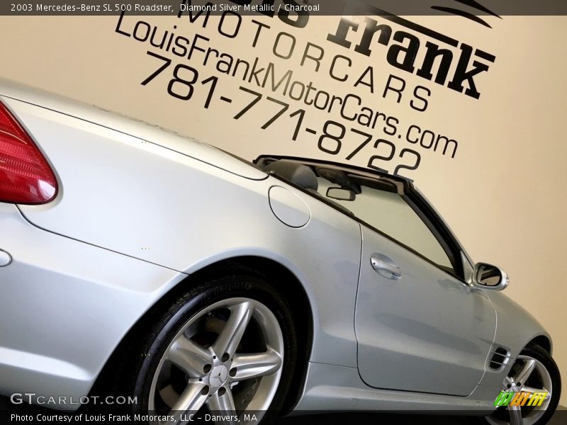 Diamond Silver Metallic / Charcoal 2003 Mercedes-Benz SL 500 Roadster