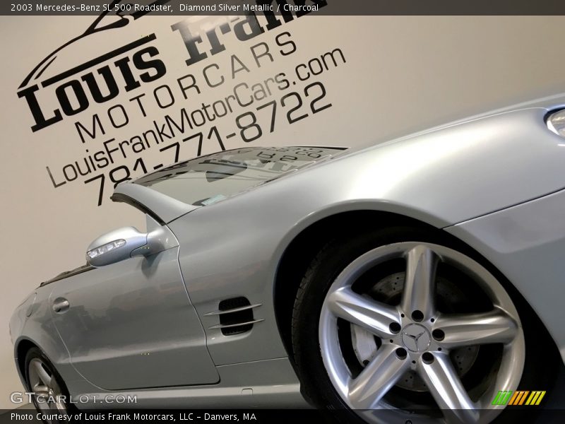 Diamond Silver Metallic / Charcoal 2003 Mercedes-Benz SL 500 Roadster