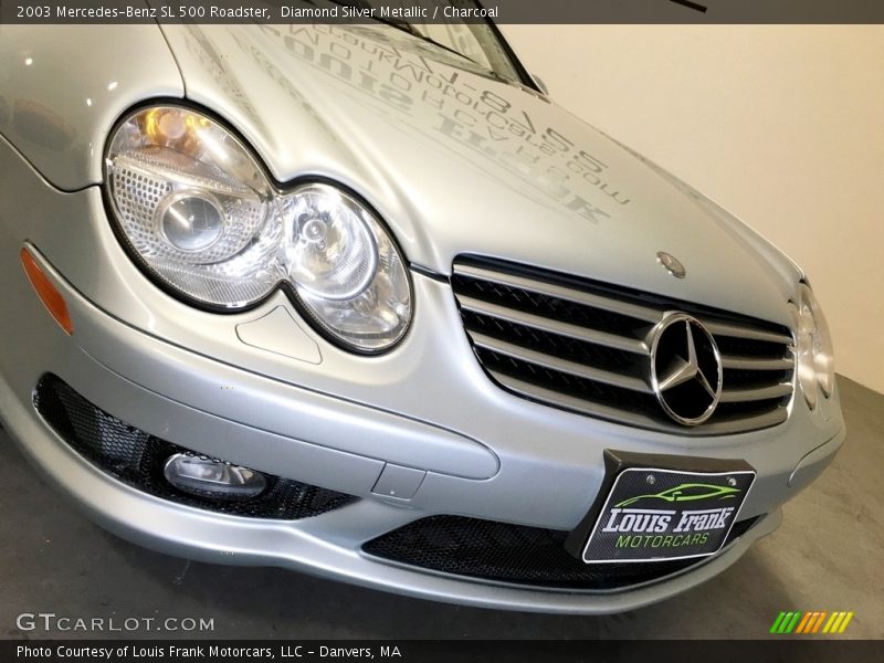 Diamond Silver Metallic / Charcoal 2003 Mercedes-Benz SL 500 Roadster