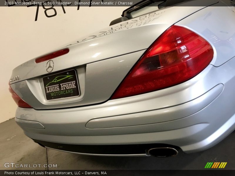 Diamond Silver Metallic / Charcoal 2003 Mercedes-Benz SL 500 Roadster