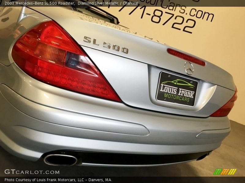 Diamond Silver Metallic / Charcoal 2003 Mercedes-Benz SL 500 Roadster