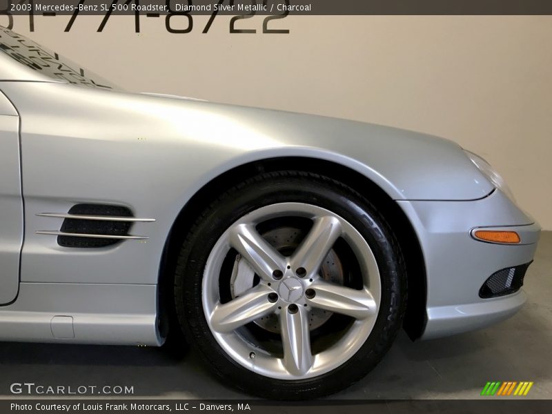 Diamond Silver Metallic / Charcoal 2003 Mercedes-Benz SL 500 Roadster