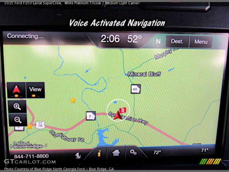 White Platinum Tricoat / Medium Light Camel 2015 Ford F150 Lariat SuperCrew