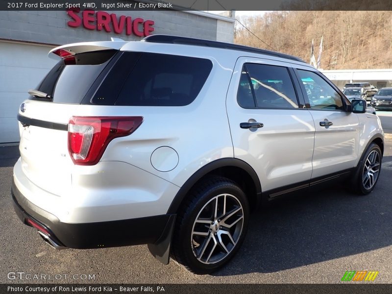 Ingot Silver / Ebony Black 2017 Ford Explorer Sport 4WD