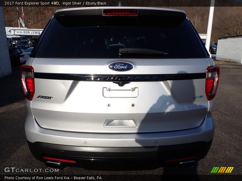 Ingot Silver / Ebony Black 2017 Ford Explorer Sport 4WD