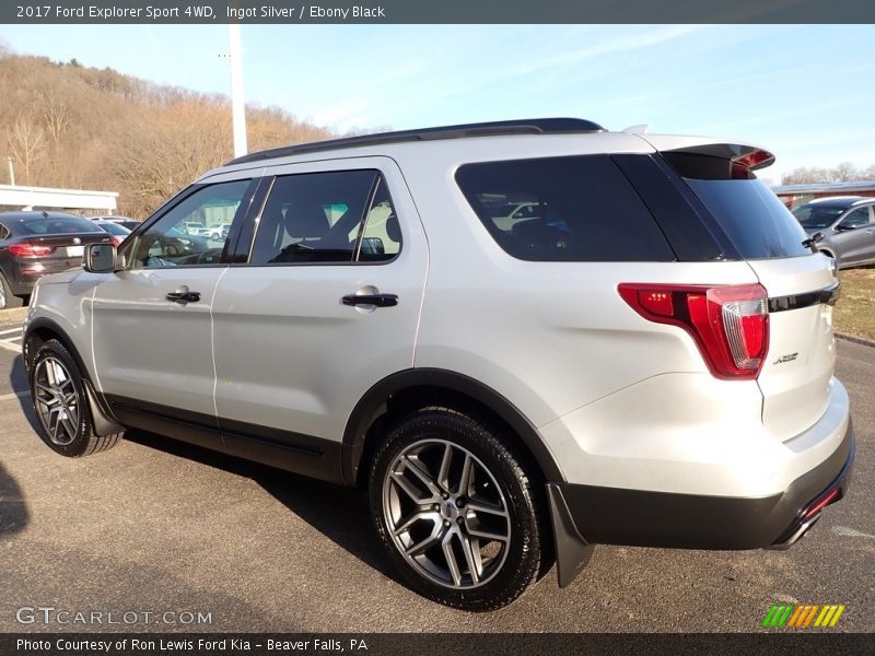 Ingot Silver / Ebony Black 2017 Ford Explorer Sport 4WD