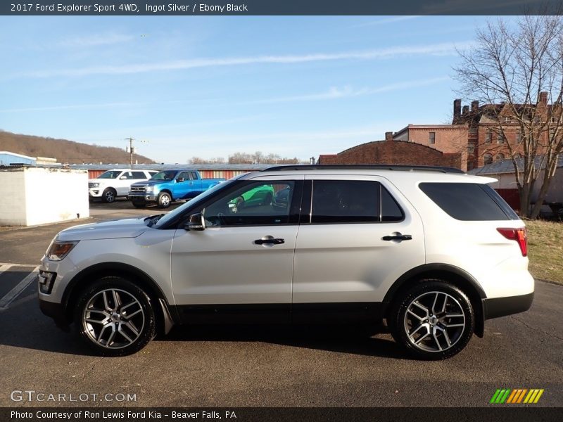 Ingot Silver / Ebony Black 2017 Ford Explorer Sport 4WD
