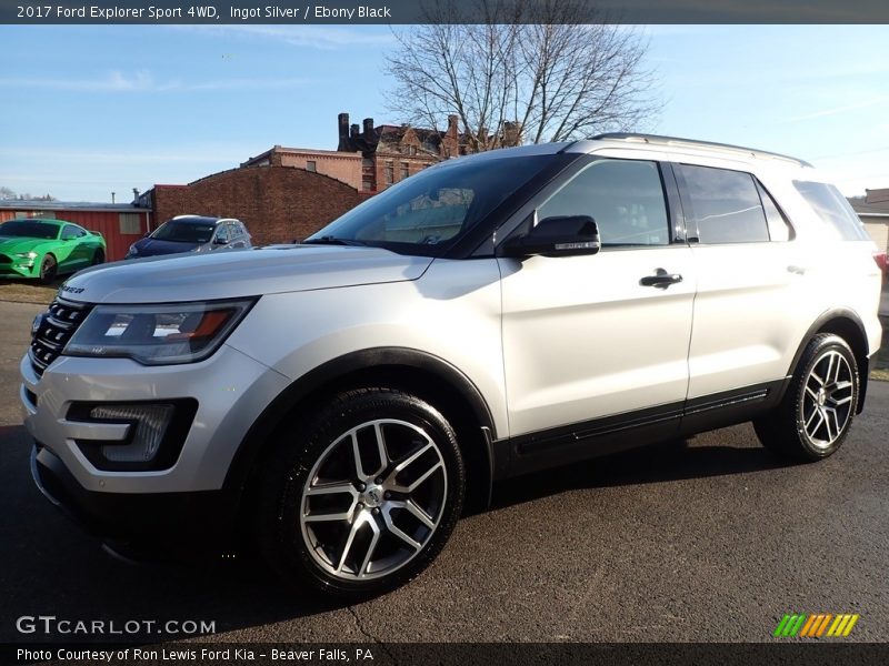 Ingot Silver / Ebony Black 2017 Ford Explorer Sport 4WD