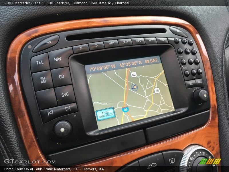 Diamond Silver Metallic / Charcoal 2003 Mercedes-Benz SL 500 Roadster