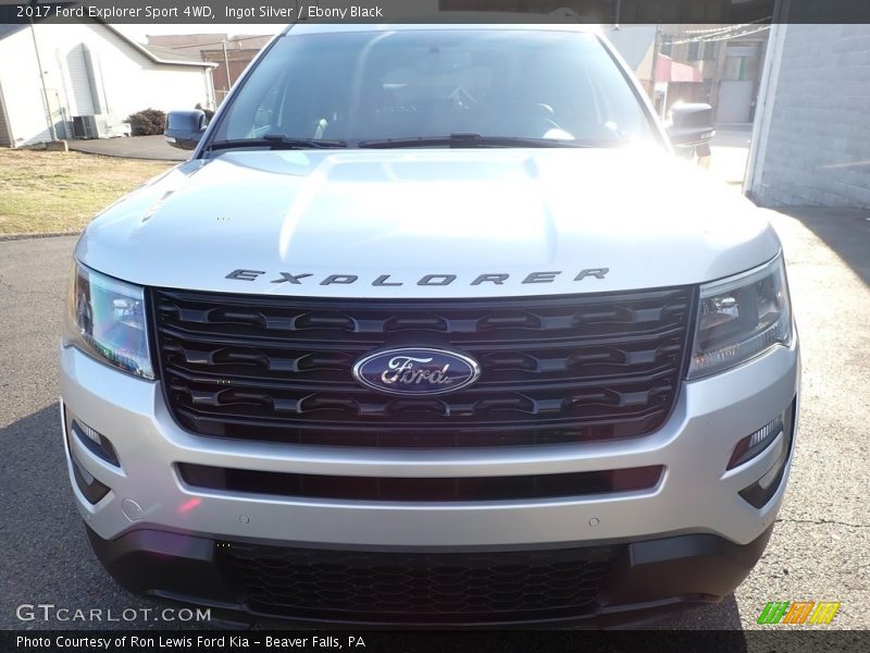 Ingot Silver / Ebony Black 2017 Ford Explorer Sport 4WD