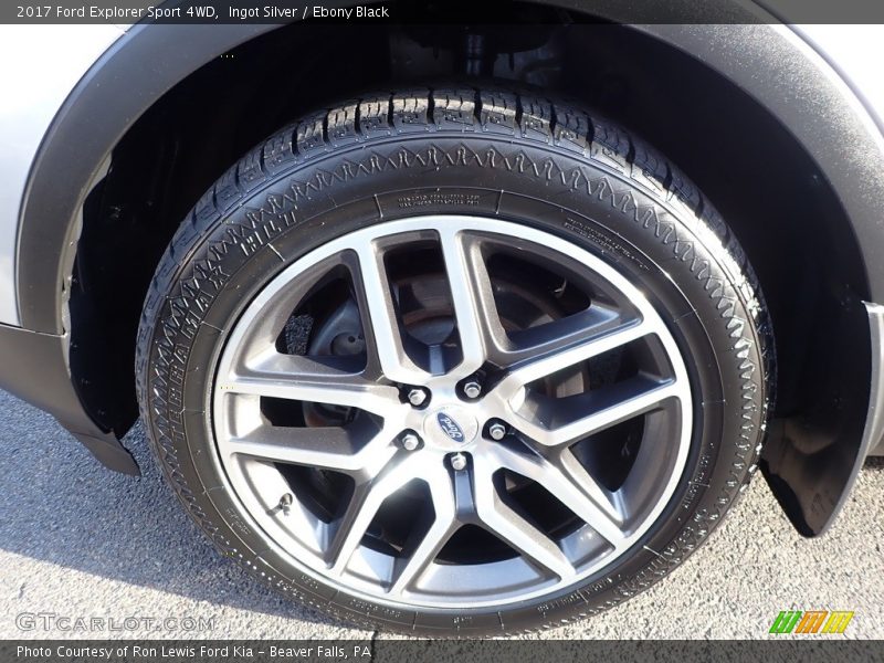 Ingot Silver / Ebony Black 2017 Ford Explorer Sport 4WD
