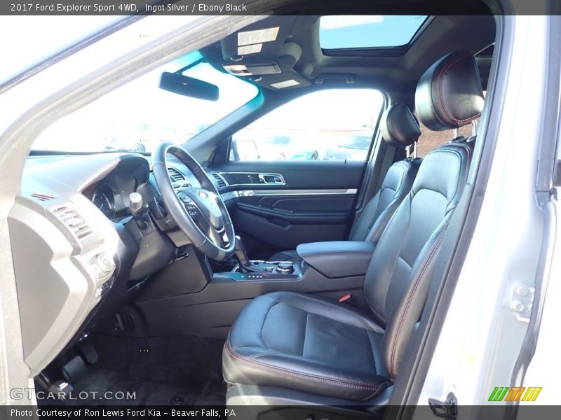 Ingot Silver / Ebony Black 2017 Ford Explorer Sport 4WD