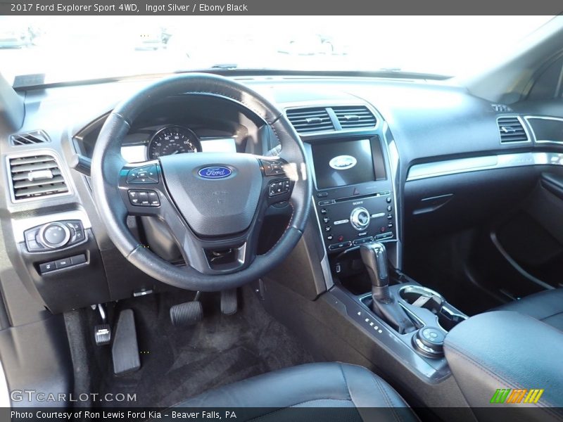 Ingot Silver / Ebony Black 2017 Ford Explorer Sport 4WD
