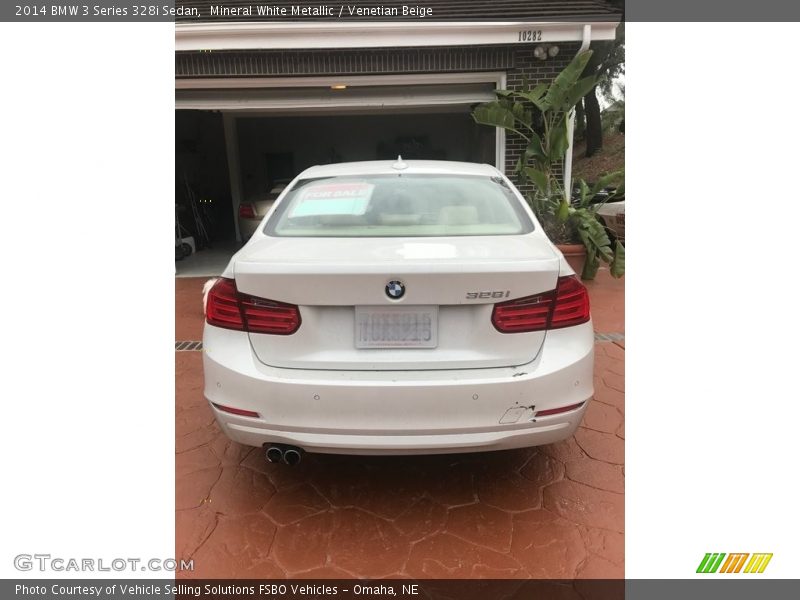 Mineral White Metallic / Venetian Beige 2014 BMW 3 Series 328i Sedan