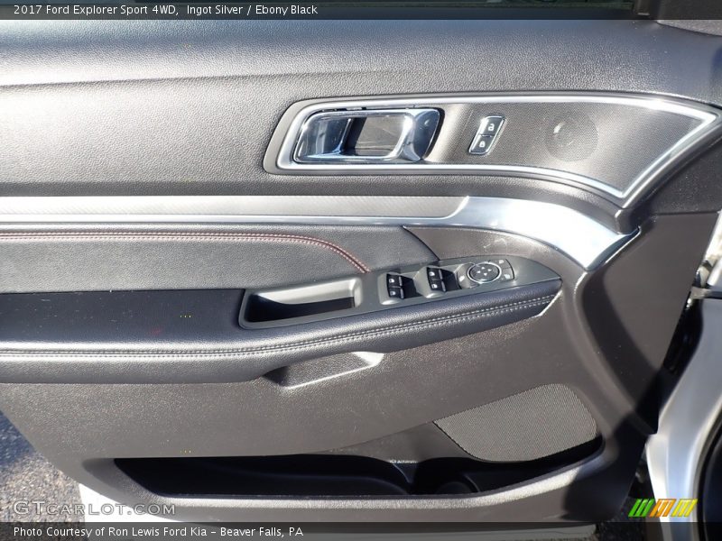 Ingot Silver / Ebony Black 2017 Ford Explorer Sport 4WD