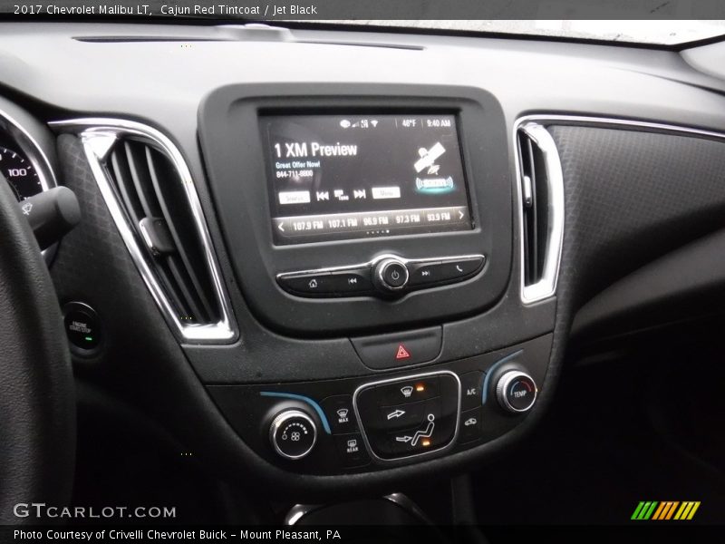 Cajun Red Tintcoat / Jet Black 2017 Chevrolet Malibu LT