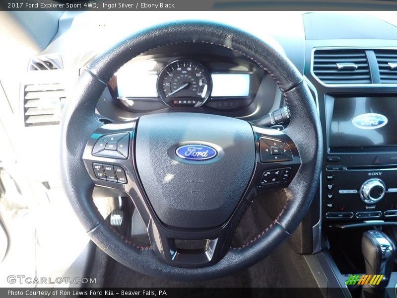 Ingot Silver / Ebony Black 2017 Ford Explorer Sport 4WD
