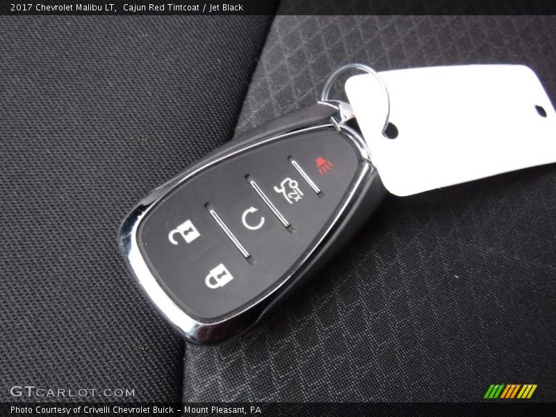 Cajun Red Tintcoat / Jet Black 2017 Chevrolet Malibu LT