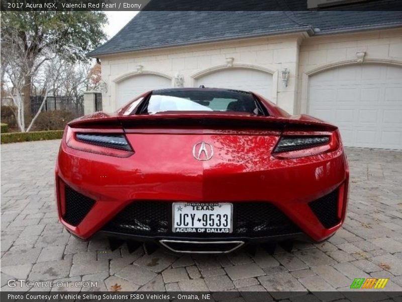 Valencia Red Pearl / Ebony 2017 Acura NSX