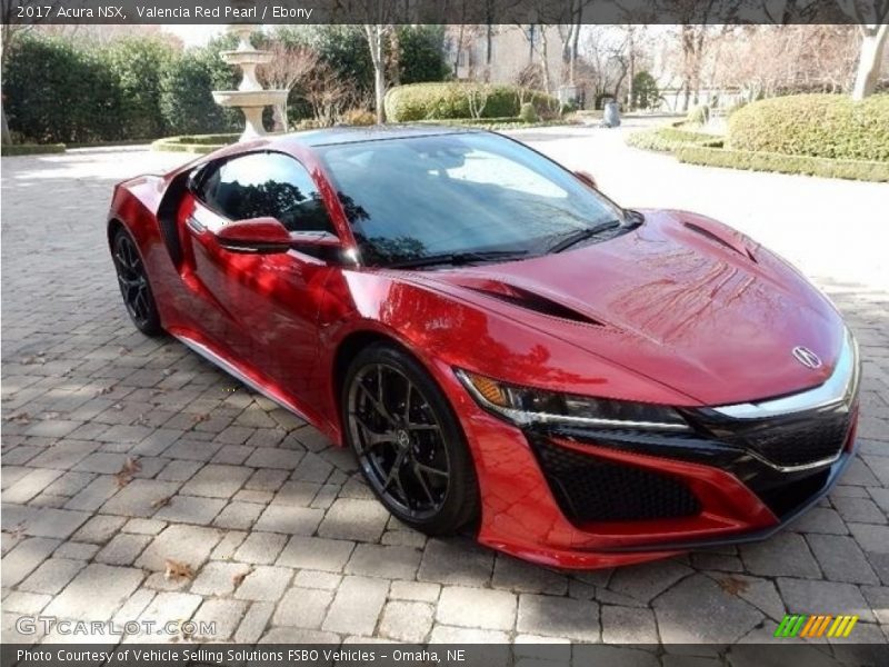 Valencia Red Pearl / Ebony 2017 Acura NSX