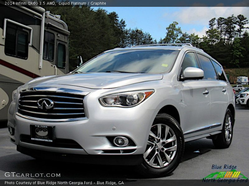 Liquid Platinum / Graphite 2014 Infiniti QX60 3.5 AWD