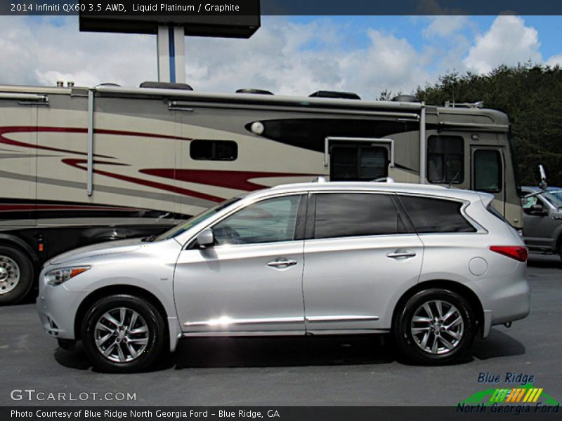 Liquid Platinum / Graphite 2014 Infiniti QX60 3.5 AWD