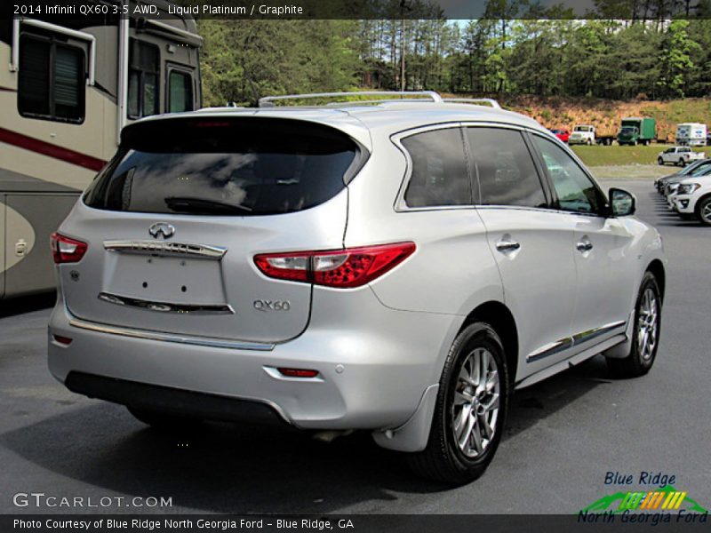 Liquid Platinum / Graphite 2014 Infiniti QX60 3.5 AWD