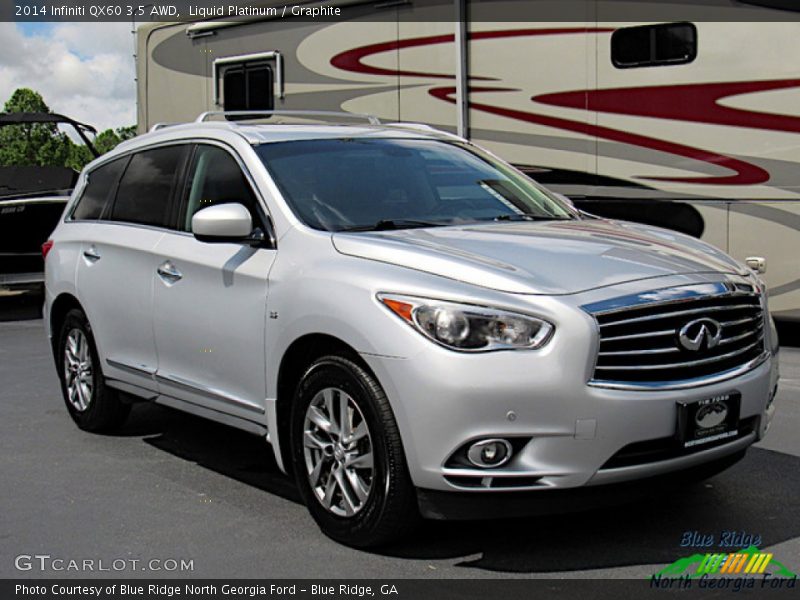 Liquid Platinum / Graphite 2014 Infiniti QX60 3.5 AWD