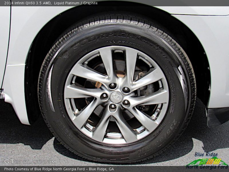 Liquid Platinum / Graphite 2014 Infiniti QX60 3.5 AWD