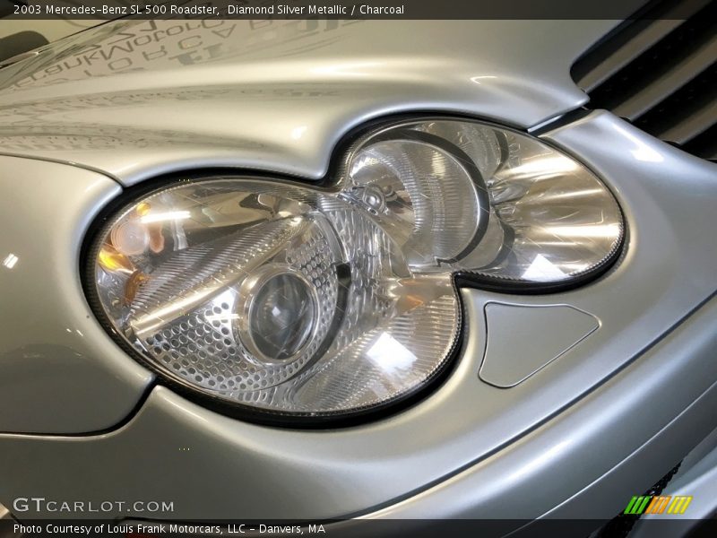 Diamond Silver Metallic / Charcoal 2003 Mercedes-Benz SL 500 Roadster