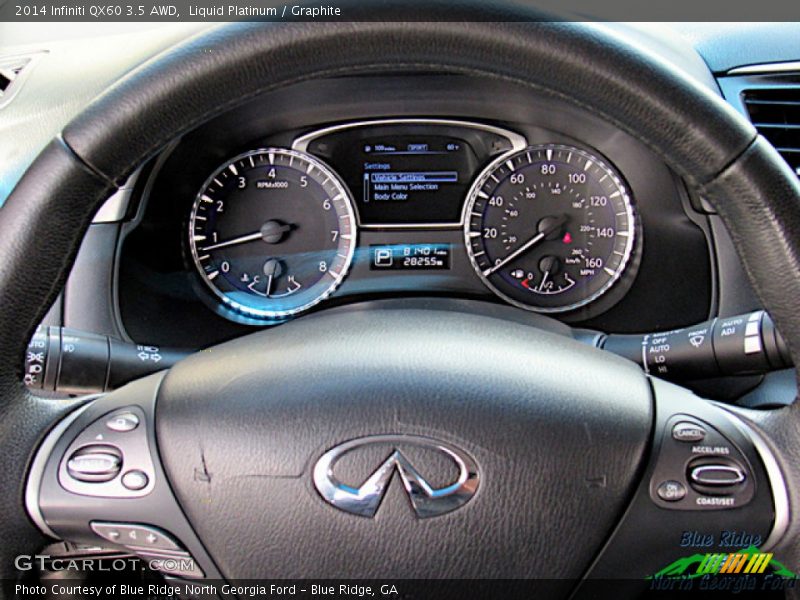 Liquid Platinum / Graphite 2014 Infiniti QX60 3.5 AWD