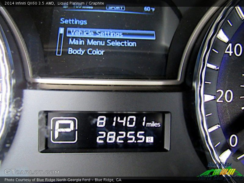 Liquid Platinum / Graphite 2014 Infiniti QX60 3.5 AWD
