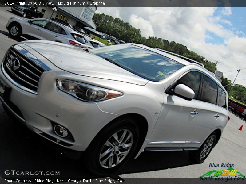 Liquid Platinum / Graphite 2014 Infiniti QX60 3.5 AWD