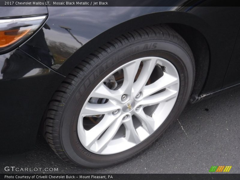 Mosaic Black Metallic / Jet Black 2017 Chevrolet Malibu LT
