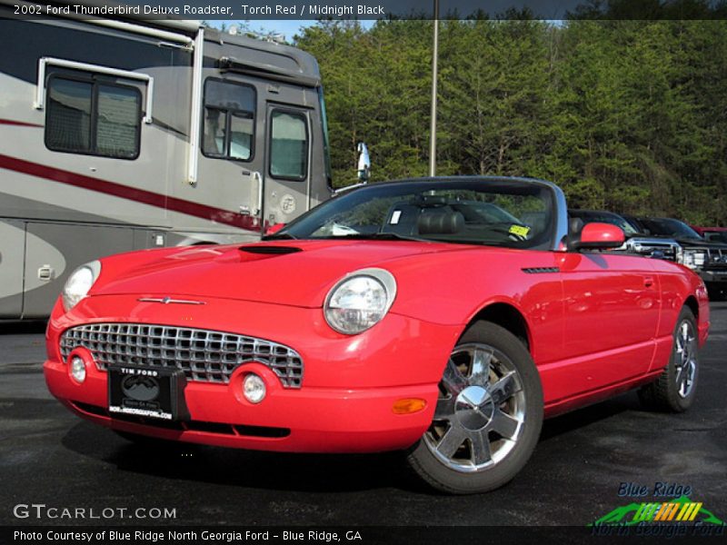 Torch Red / Midnight Black 2002 Ford Thunderbird Deluxe Roadster