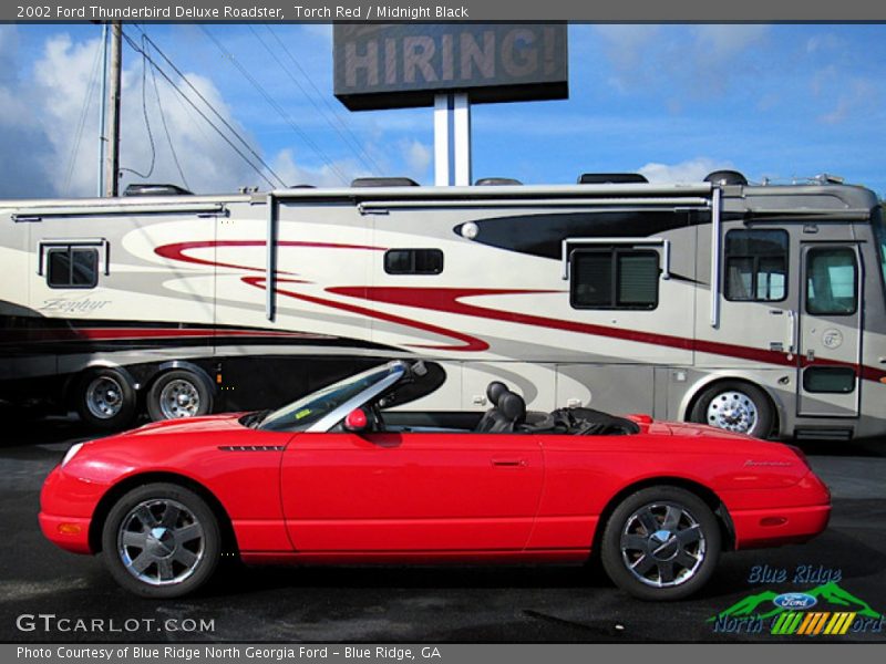 Torch Red / Midnight Black 2002 Ford Thunderbird Deluxe Roadster