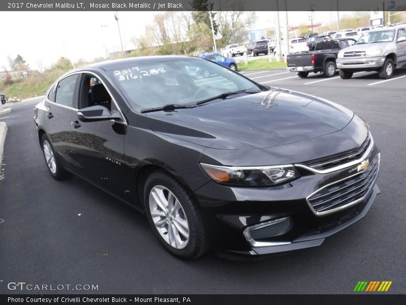 Mosaic Black Metallic / Jet Black 2017 Chevrolet Malibu LT