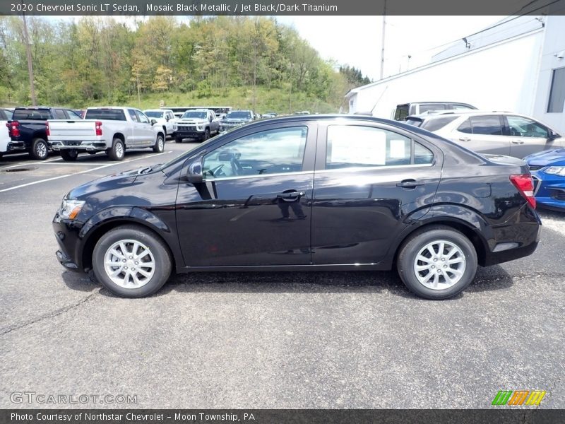 Mosaic Black Metallic / Jet Black/Dark Titanium 2020 Chevrolet Sonic LT Sedan