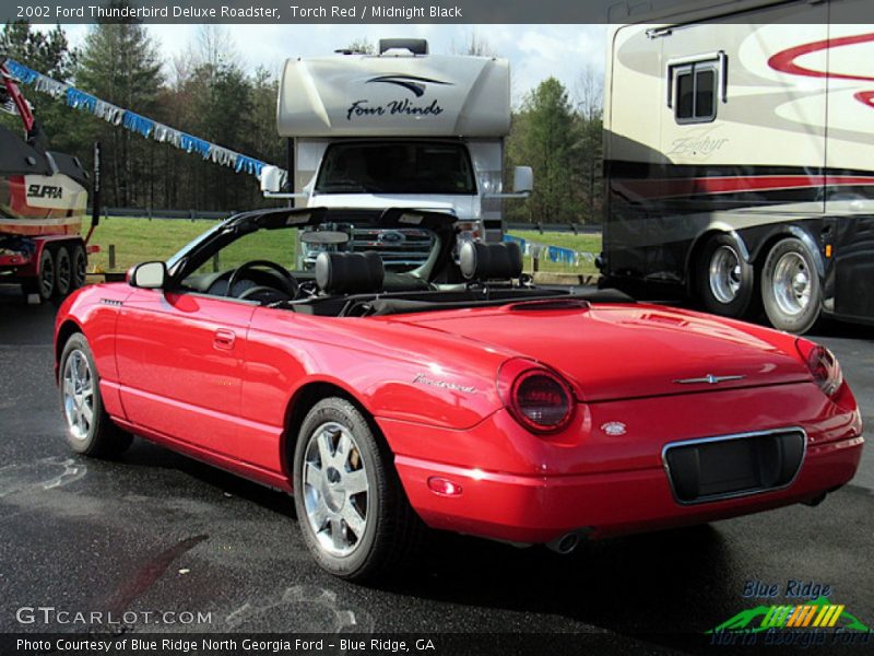 Torch Red / Midnight Black 2002 Ford Thunderbird Deluxe Roadster
