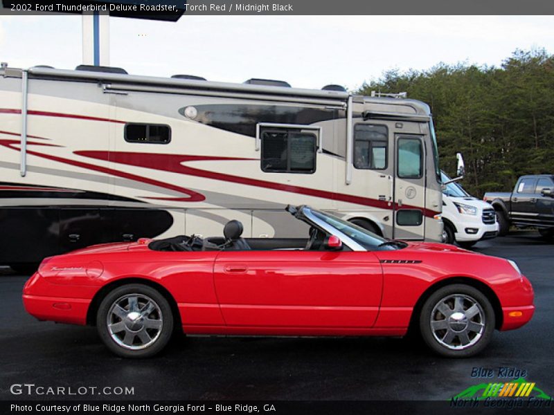 Torch Red / Midnight Black 2002 Ford Thunderbird Deluxe Roadster