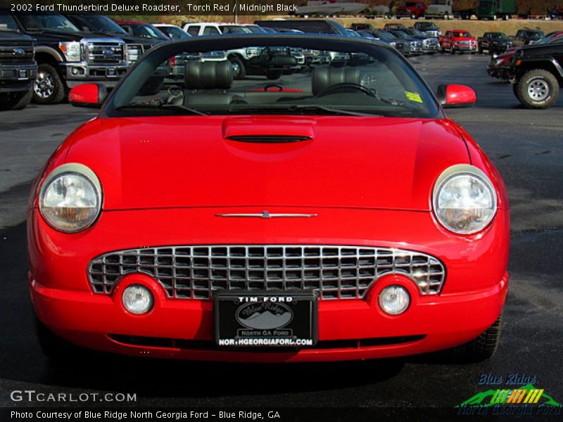 Torch Red / Midnight Black 2002 Ford Thunderbird Deluxe Roadster