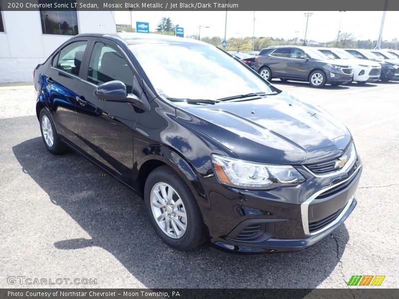Mosaic Black Metallic / Jet Black/Dark Titanium 2020 Chevrolet Sonic LT Sedan