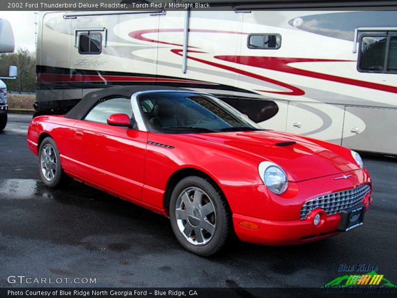 Torch Red / Midnight Black 2002 Ford Thunderbird Deluxe Roadster