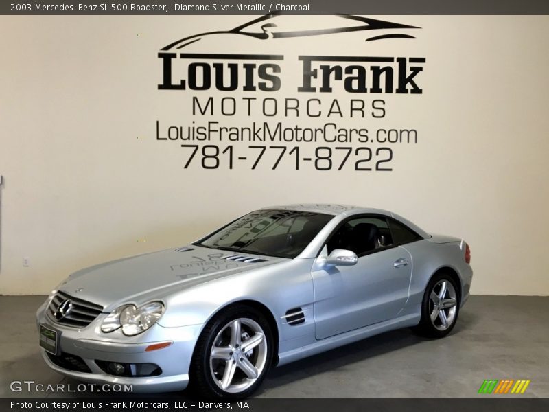 Diamond Silver Metallic / Charcoal 2003 Mercedes-Benz SL 500 Roadster