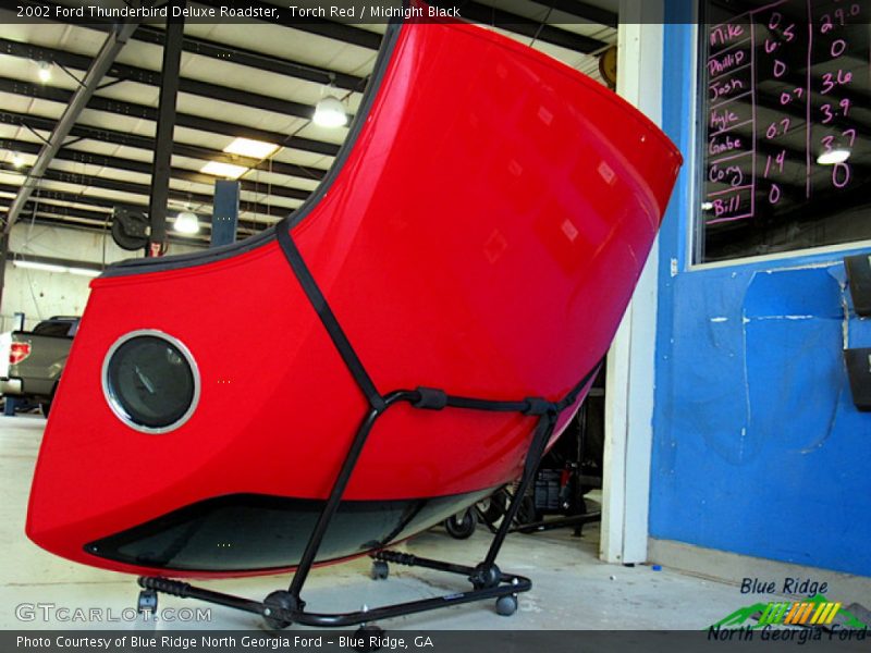 Torch Red / Midnight Black 2002 Ford Thunderbird Deluxe Roadster