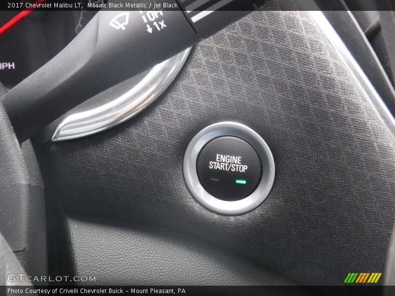 Mosaic Black Metallic / Jet Black 2017 Chevrolet Malibu LT