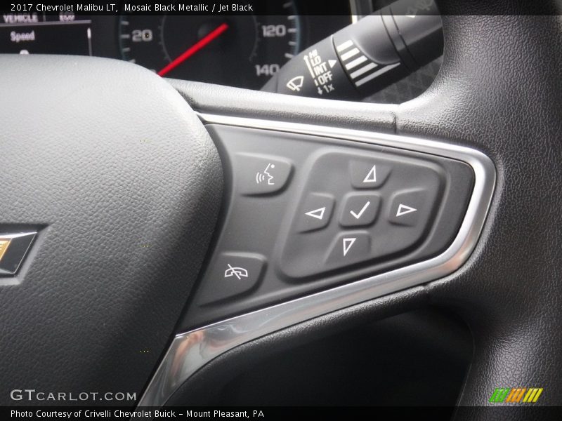 Mosaic Black Metallic / Jet Black 2017 Chevrolet Malibu LT