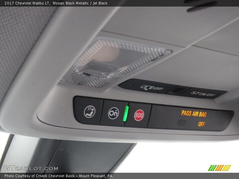 Mosaic Black Metallic / Jet Black 2017 Chevrolet Malibu LT