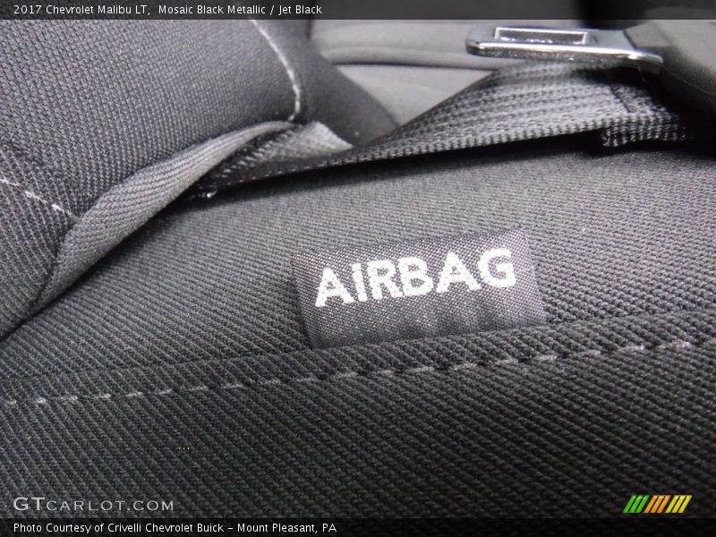 Mosaic Black Metallic / Jet Black 2017 Chevrolet Malibu LT